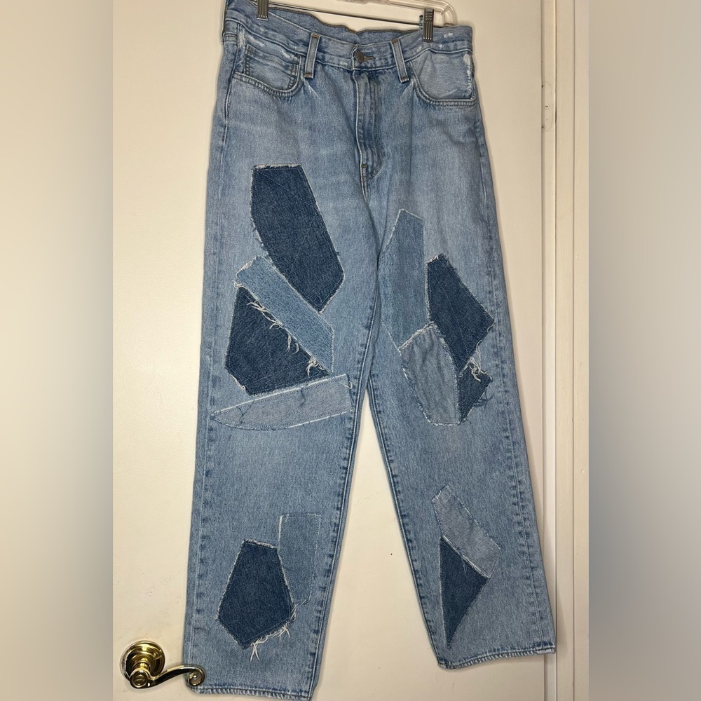 Levi Patchwork Denim Jeans